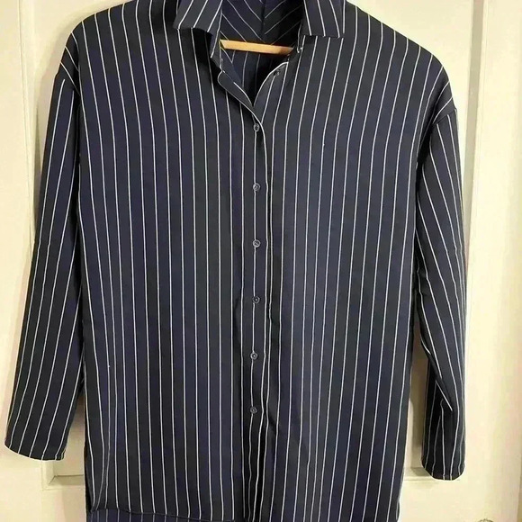 Women’s Babaton Kearny Blouse  in Blue and White Stripes Size XXS - Picture 3 of 10